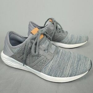 New Balance Shoes Men Boys 6 Gray Knit Low Lace-Up Sport V1 Fresh Foam